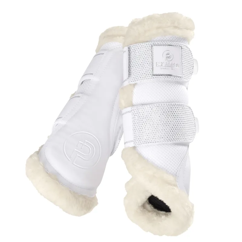 Eskadron Mesh Evo-Wool Tendon Boots Platinum Pure SS23 - White